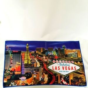 #1054 NWOT Vegas Sign Signed Towel